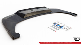 Street+ Mittlerer Diffusor Heck Ansatz RACE passend für Skoda Enyaq iV Carbon Look