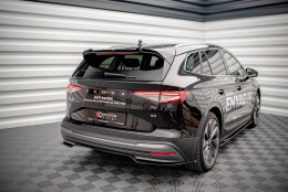 Street+ Mittlerer Diffusor Heck Ansatz RACE passend für Skoda Enyaq iV Carbon Look