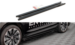 Seitenschweller Ansatz Cup Leisten passend für Skoda Enyaq iV Carbon Look