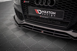 Cup Spoilerlippe Front Ansatz passend für Audi A6 RS6 Look C7 schwarz Hochglanz