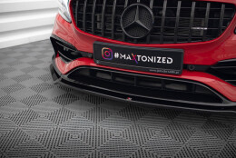 Cup Spoilerlippe Front Ansatz V.2 passend für Mercedes-Benz A45 Aero W176 Facelift schwarz Hochglanz