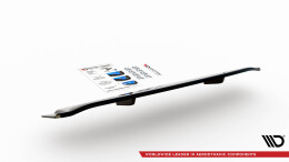 Mittlerer Cup Diffusor Heck Ansatz DTM Look passend für Audi SQ8 Mk1 schwarz Hochglanz