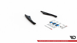 Heck Ansatz Flaps Diffusor passend für Audi SQ8 Mk1 schwarz Hochglanz