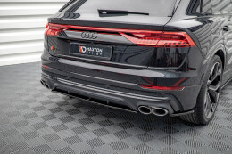 Street+ Heck Ansatz Flaps passend für Audi SQ8 Mk1 schwarz Hochglanz