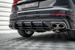 Street Pro Heckschürze Heck Ansatz Diffusor passend für Audi SQ8 / Q8 S-Line Mk1 SCHWARZ