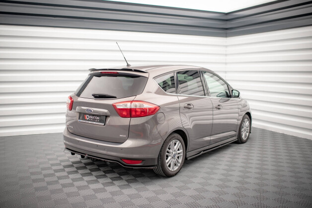 Heck Spoiler Aufsatz Abrisskante passend für Ford C-Max Mk2 schwarz Hochglanz