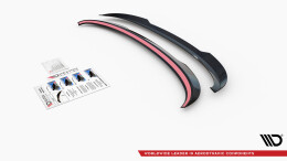 Heck Spoiler Aufsatz Abrisskante passend für Ford C-Max Mk2 schwarz Hochglanz