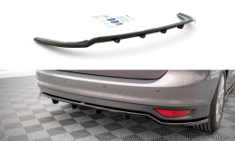 Mittlerer Cup Diffusor Heck Ansatz DTM Look passend für Ford C-Max Mk2 schwarz Hochglanz