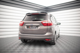 Mittlerer Cup Diffusor Heck Ansatz DTM Look passend für Ford C-Max Mk2 schwarz Hochglanz
