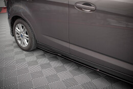 Seitenschweller Ansatz Cup Leisten passend für Ford C-Max Mk2 schwarz Hochglanz