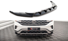 Cup Spoilerlippe Front Ansatz V.1 für VW Atlas Cross Sport schwarz matt