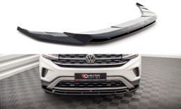 Cup Spoilerlippe Front Ansatz V.2 für VW Atlas Cross Sport schwarz Hochglanz