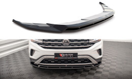 Cup Spoilerlippe Front Ansatz V.2 passend für VW Atlas Cross Sport schwarz Hochglanz