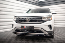 Cup Spoilerlippe Front Ansatz V.2 passend für VW Atlas Cross Sport schwarz Hochglanz