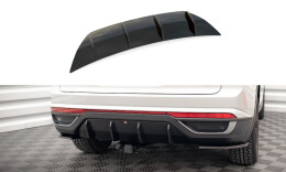 Heck Ansatz Diffusor passend für VW Atlas Cross Sport schwarz Hochglanz