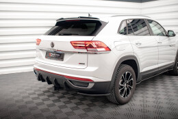 Heck Ansatz Diffusor passend für VW Atlas Cross Sport schwarz Hochglanz