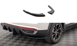Heck Ansatz Flaps Diffusor passend für VW Atlas Cross schwarz Hochglanz