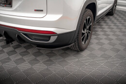 Heck Ansatz Flaps Diffusor passend für VW Atlas Cross schwarz Hochglanz