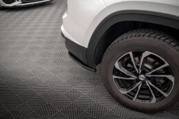 Heck Ansatz Flaps Diffusor passend für VW Atlas Cross schwarz Hochglanz