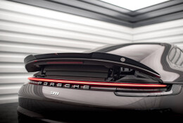 Heck Spoiler Aufsatz Abrisskante passend für Porsche 911 Carrera 4S 992 schwarz Hochglanz