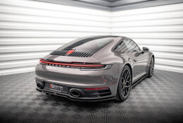 Heck Spoiler Aufsatz Abrisskante passend für Porsche 911 Carrera 4S 992 schwarz Hochglanz
