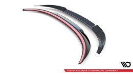 Heck Spoiler Aufsatz Abrisskante passend für Porsche 911 Carrera 4S 992 schwarz Hochglanz