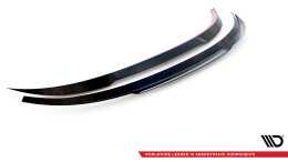 Heck Spoiler Aufsatz Abrisskante passend für Porsche 911 Carrera 4S 992 schwarz Hochglanz