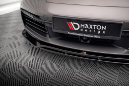 Cup Spoilerlippe Front Ansatz passend für Porsche 911 Carrera 4S 992 schwarz Hochglanz