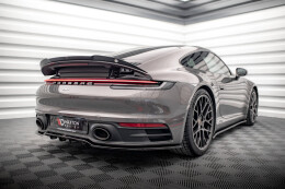 Mittlerer Cup Diffusor Heck Ansatz DTM Look für Porsche 911 Carrera 4S 992 schwarz Hochglanz