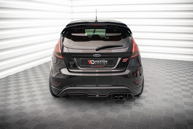 Heck Ansatz Diffusor für Ford Fiesta ST 5-Türige version Mk7 FL schwarz Hochglanz