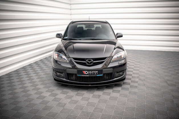 Street Pro Cup Spoilerlippe Front Ansatz passend für Mazda 3 MPS Mk1 SCHWARZ