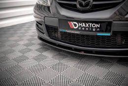 Street Pro Cup Spoilerlippe Front Ansatz passend für Mazda 3 MPS Mk1 SCHWARZ