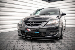 Street Pro Cup Spoilerlippe Front Ansatz passend für Mazda 3 MPS Mk1 SCHWARZ