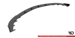 Street Pro Cup Spoilerlippe Front Ansatz für + Flaps für V.1 + Flaps Mazda 3 MPS Mk1 schwarz Hochglanz