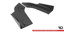Street Pro Heck Ansatz Flaps Diffusor passend für Mazda 3 MPS Mk1 rot+ Hochglanz Flaps
