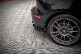 Street Pro Heck Ansatz Flaps passend für Mazda 3 MPS Mk1 rot+ Hochglanz Flaps