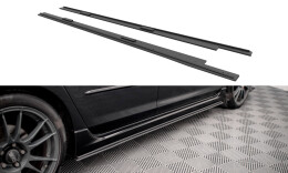 Street Pro Seitenschweller Ansatz Cup Leisten passend für Mazda 3 MPS Mk1 SCHWARZ