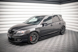Street Pro Seitenschweller Ansatz Cup Leisten passend für Mazda 3 MPS Mk1 SCHWARZ