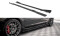 Street Pro Seitenschweller Ansatz Cup Leisten passend für Mazda 3 MPS Mk1 SCHWARZ+ HOCHGLANZ FLAPS
