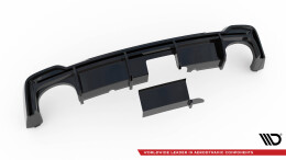 Heck Ansatz Diffusor für Audi RS7 C8 / RS6 C8 (mit AHK) schwarz Hochglanz