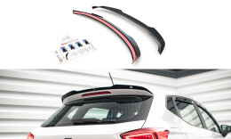 Heck Spoiler Aufsatz Abrisskante passend für Seat Ibiza FR/ Standard Mk5 schwarz Hochglanz