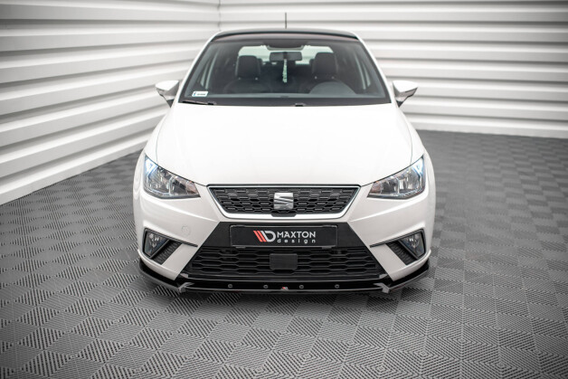 Street+ Spoilerlippe Front Ansatz V.1 passend für Seat Ibiza FR/ Standard Mk5 schwarz Hochglanz