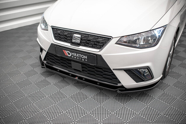 Cup Spoilerlippe Front Ansatz V.2 passend für Seat Ibiza FR/ Standard Mk5 schwarz Hochglanz