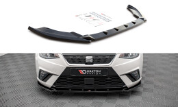 Cup Spoilerlippe Front Ansatz V.2 für Seat Ibiza FR/ Standard Mk5 schwarz Hochglanz