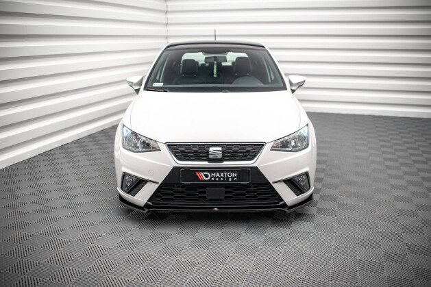 Cup Spoilerlippe Front Ansatz V.3 für Seat Ibiza FR/ Standard Mk5 schwarz Hochglanz