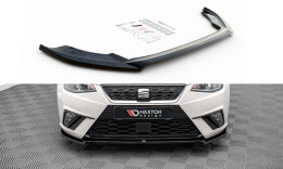 Cup Spoilerlippe Front Ansatz V.3 für Seat Ibiza FR/ Standard Mk5 schwarz Hochglanz