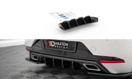 Heck Ansatz Diffusor passend für Seat Ibiza FR/ Standard Mk5 schwarz Hochglanz