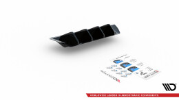 Street+ Heck Ansatz Diffusor passend für Seat Ibiza FR/ Standard Mk5 schwarz Hochglanz
