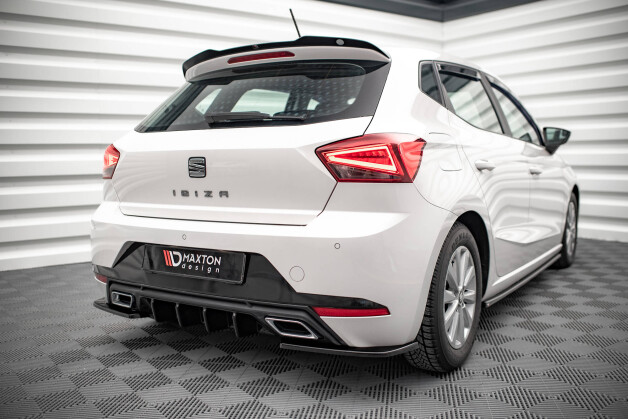 Heck Ansatz Flaps Diffusor passend für Seat Ibiza FR/ Standard Mk5 schwarz Hochglanz