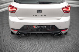 Heck Ansatz Flaps Diffusor für Seat Ibiza FR/ Standard Mk5 schwarz Hochglanz